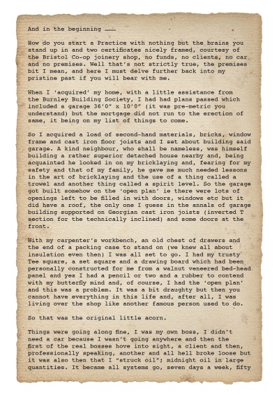 And in the beginning letter 1