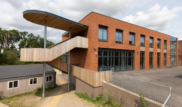 Bournemouth School Exteriors Stairs 60